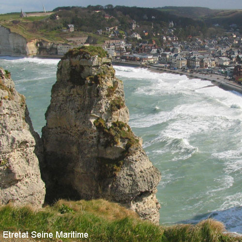 Vacanta in Etretat, Seine-Maritime, vacante de vis, calatorie, insule si locuri de scufundat, top plaje de vis